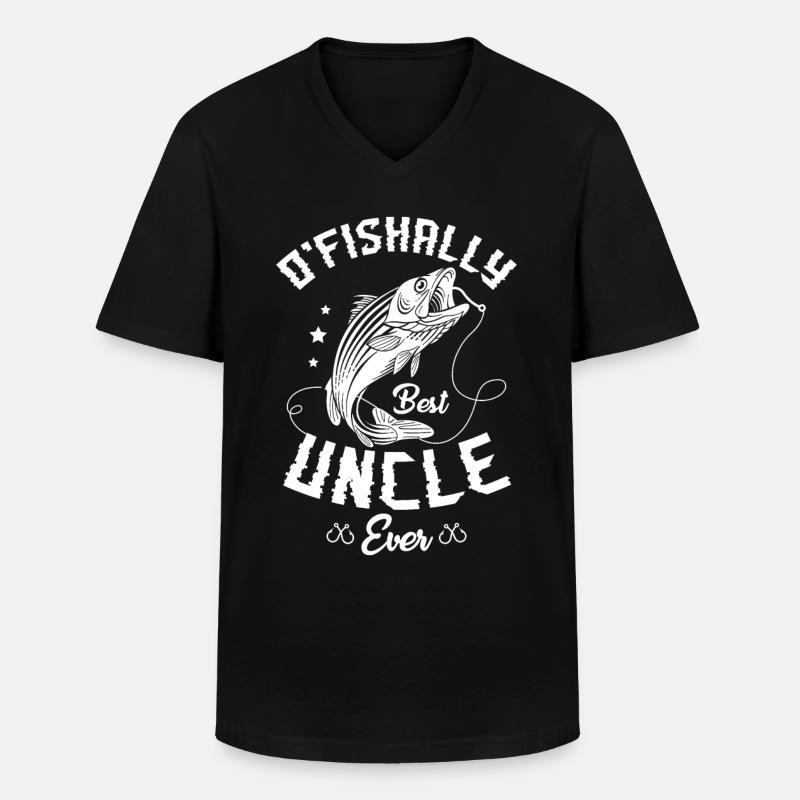 Conception d’oncle pour un oncle - T-shirt col V Homme - noir