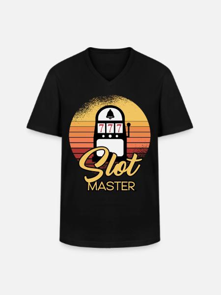 Slot Machine Master - Men's V-Neck T-Shirt - black