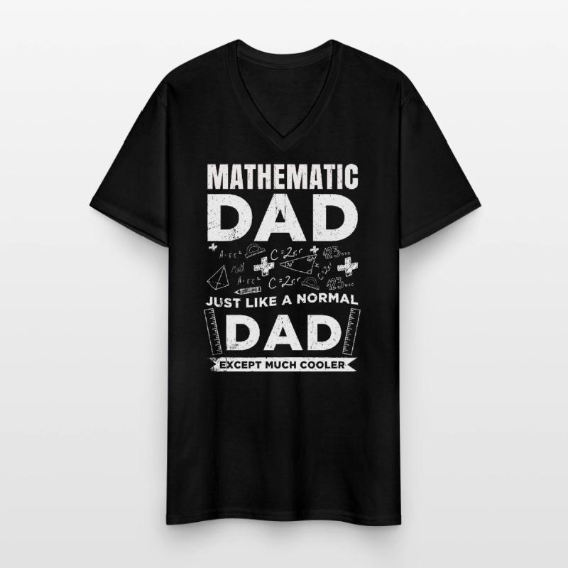 Mathematics Nerd Algebra Geometry Formula Math Men's V-Neck T-Shirt