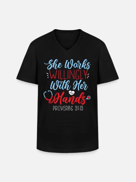 Certified Medical Assistant Bible - Men's V-Neck T-Shirt - black