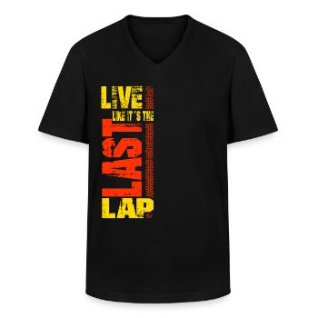 Motorsport Racing Spruch Rennfahrer Geschenk - Männer-T-Shirt mit V-Ausschnitt - Schwarz - Vorne - AI Model Male 178 dark (178cm)
