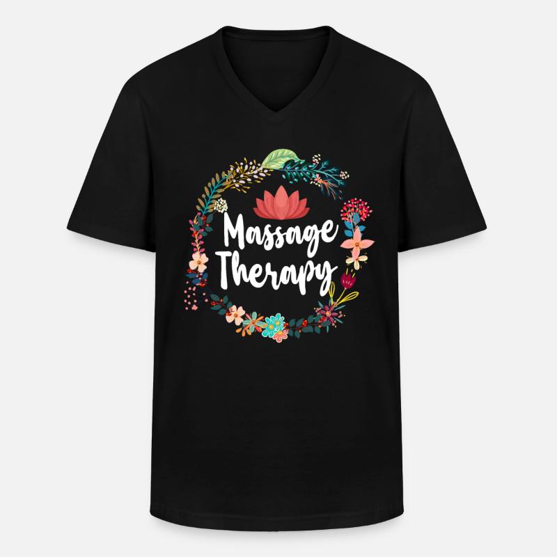Licensed Massage Therapist Therapy - Männer-T-Shirt mit V-Ausschnitt - Schwarz