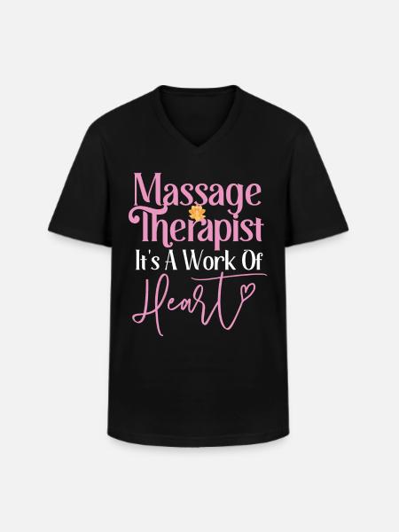 Licensed Massage Therapist Therapy - Men's V-Neck T-Shirt - black