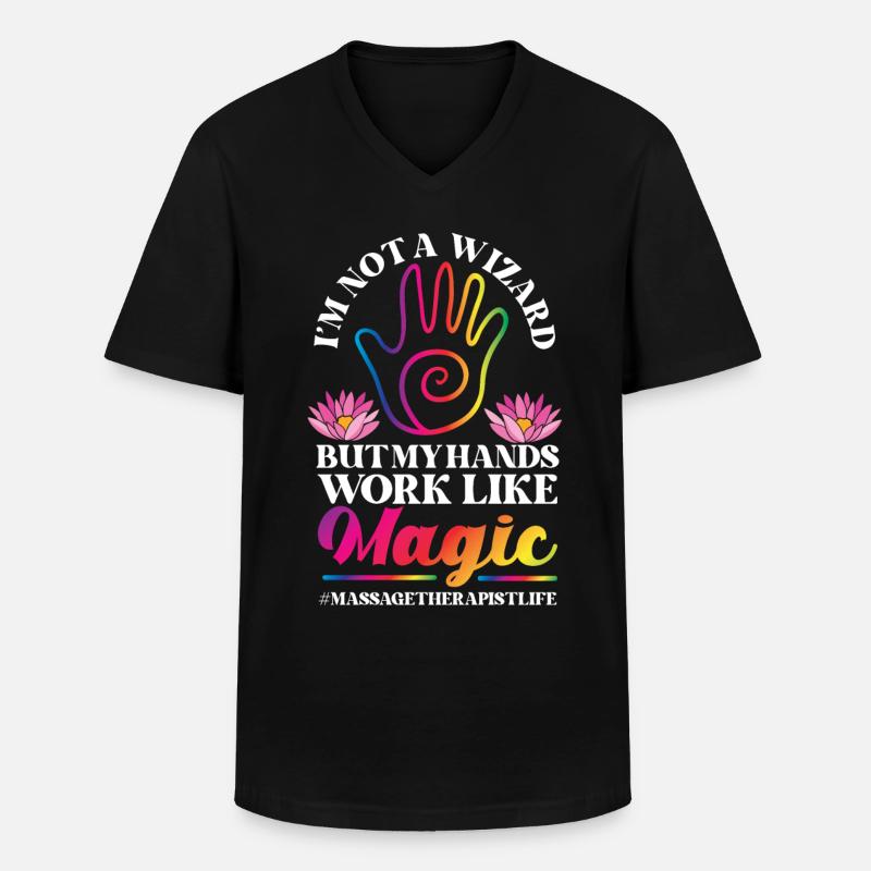 Licensed Massage Therapist Therapy - Männer-T-Shirt mit V-Ausschnitt - Schwarz