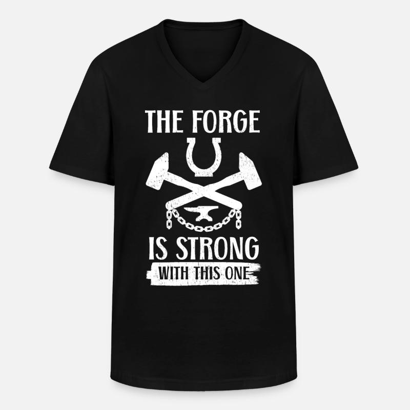 Blacksmith Blacksmith - Men's V-Neck T-Shirt - black