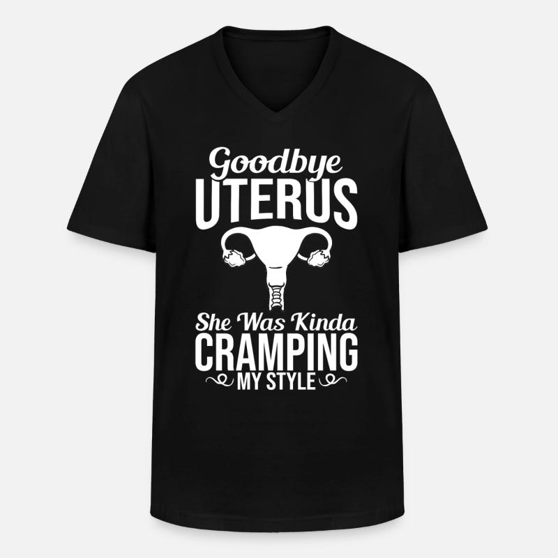 Hysterektomie Gebärmutter Operation Entfernung - Männer-T-Shirt mit V-Ausschnitt - Schwarz