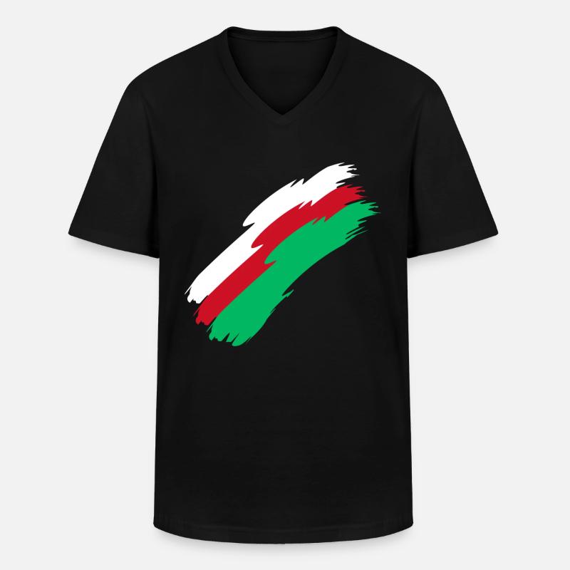 Madagaskar - Männer-T-Shirt mit V-Ausschnitt - Schwarz