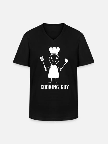 Cooking Cook Kitchen Chef Cooking - Men's V-Neck T-Shirt - black