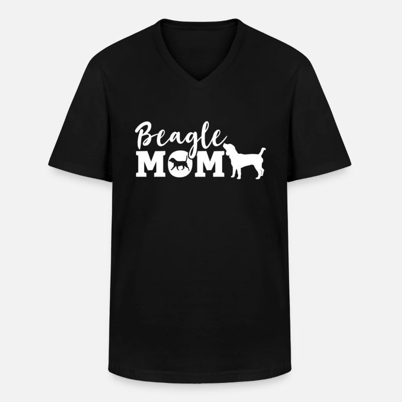 Beagle Beagle Hund Beagle Hvalp Beagle Ejer - Klassisk herre T-shirt med V-udskæring - sort
