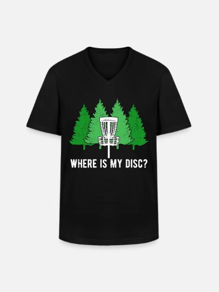 Disc Golf Discgolf - Men's V-Neck T-Shirt - black