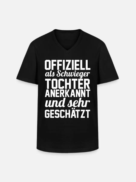 Schwiegertochter - Männer-T-Shirt mit V-Ausschnitt - Schwarz