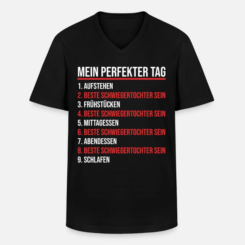 Schwiegertochter - Männer-T-Shirt mit V-Ausschnitt - Schwarz