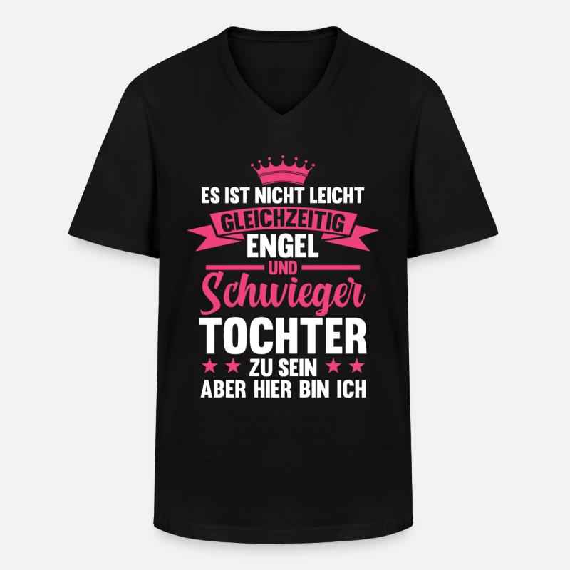 Schwiegertochter - Männer-T-Shirt mit V-Ausschnitt - Schwarz