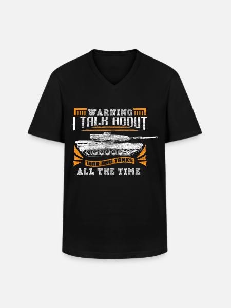 Panzer Panzerfahrer Tarnung Geschenkidee - Männer-T-Shirt mit V-Ausschnitt - Schwarz