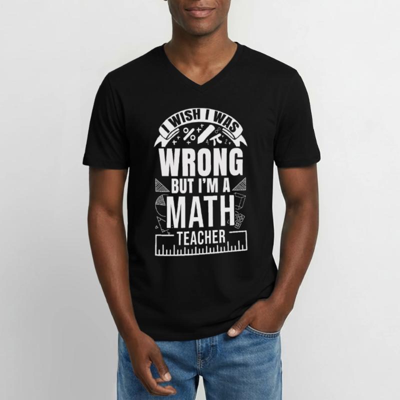 Mathematics Nerd Algebra Geometry Formula Math Men's V-Neck T-Shirt