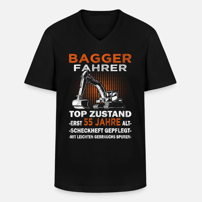 Baggerfahrer Top Zusand - Bagger Baggerführer - Männer-T-Shirt mit V-Ausschnitt - Schwarz