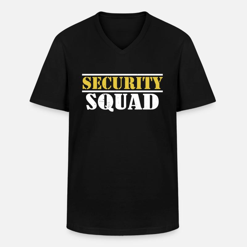 Security Squad Security Security Bouncer - Men's V-Neck T-Shirt - black