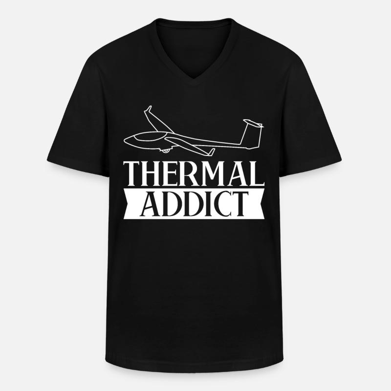 Gliding Glider Glider Glider - Men's V-Neck T-Shirt - black