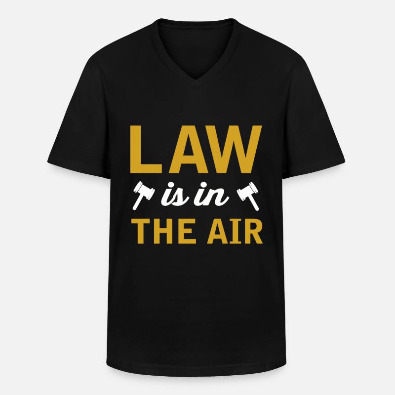 Anwalt - Männer-T-Shirt mit V-Ausschnitt - Schwarz