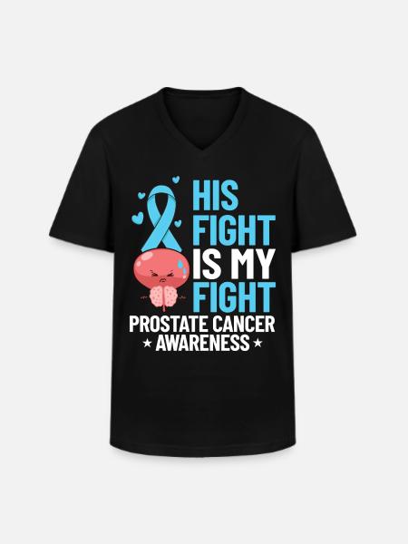 Prostatakrebs Prostata Krebs Chemo - Männer-T-Shirt mit V-Ausschnitt - Schwarz
