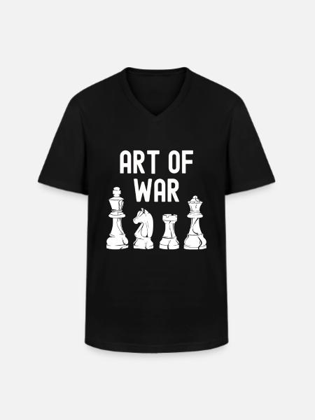 Chess - Men's V-Neck T-Shirt - black
