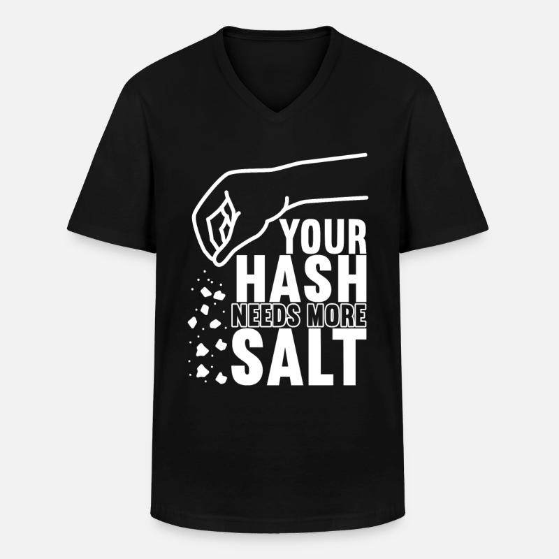Programmierer Programmieren Informatiker 7w - Männer-T-Shirt mit V-Ausschnitt - Schwarz