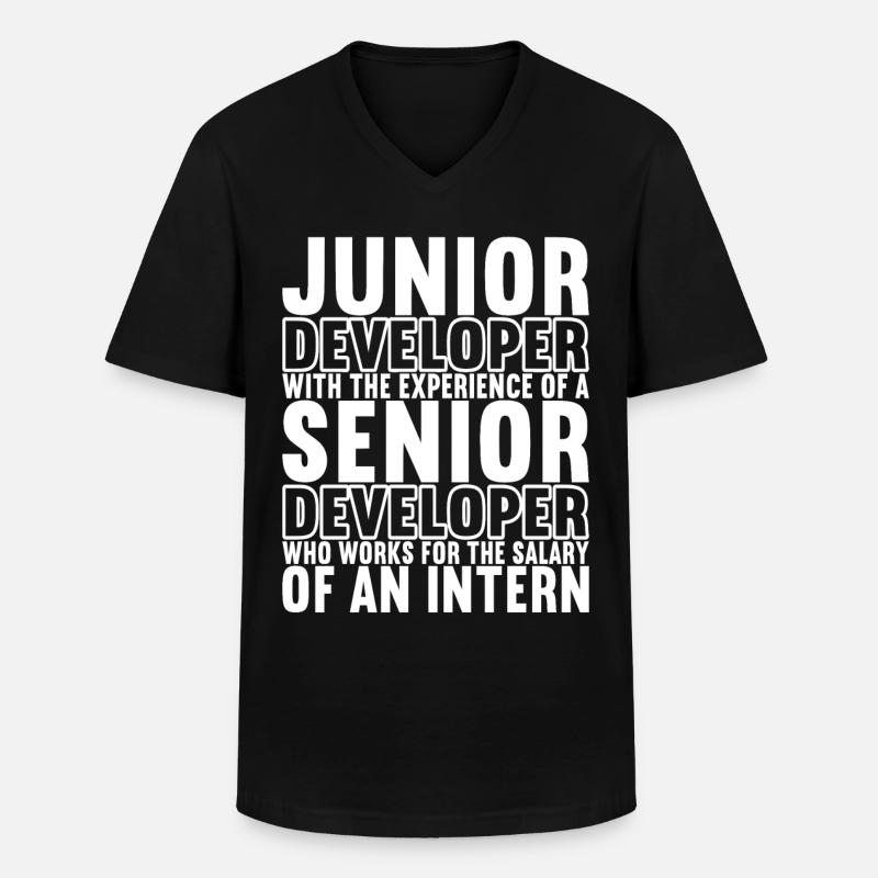 Programmers Programming Computer Scientists - Men's V-Neck T-Shirt - black