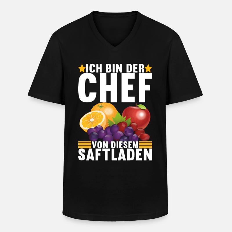 Abteilungsleiter Chef - Männer-T-Shirt mit V-Ausschnitt - Schwarz