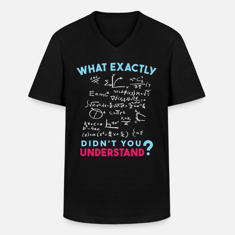Physik Mathe Formel Scherz - Männer-T-Shirt mit V-Ausschnitt - Schwarz