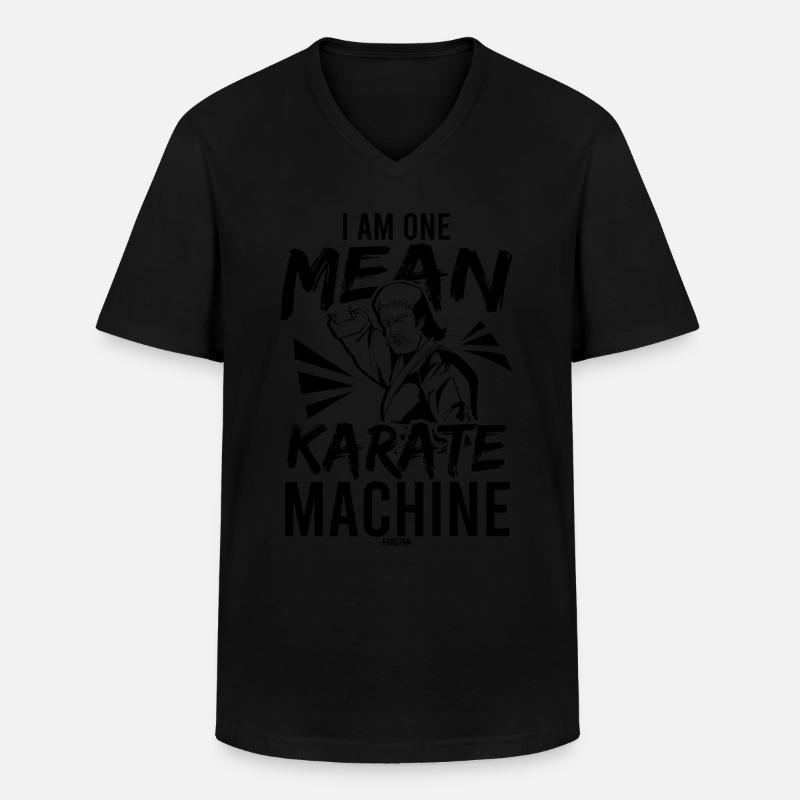 cooler Karate Spruch als Geschenk - Männer-T-Shirt mit V-Ausschnitt - Schwarz