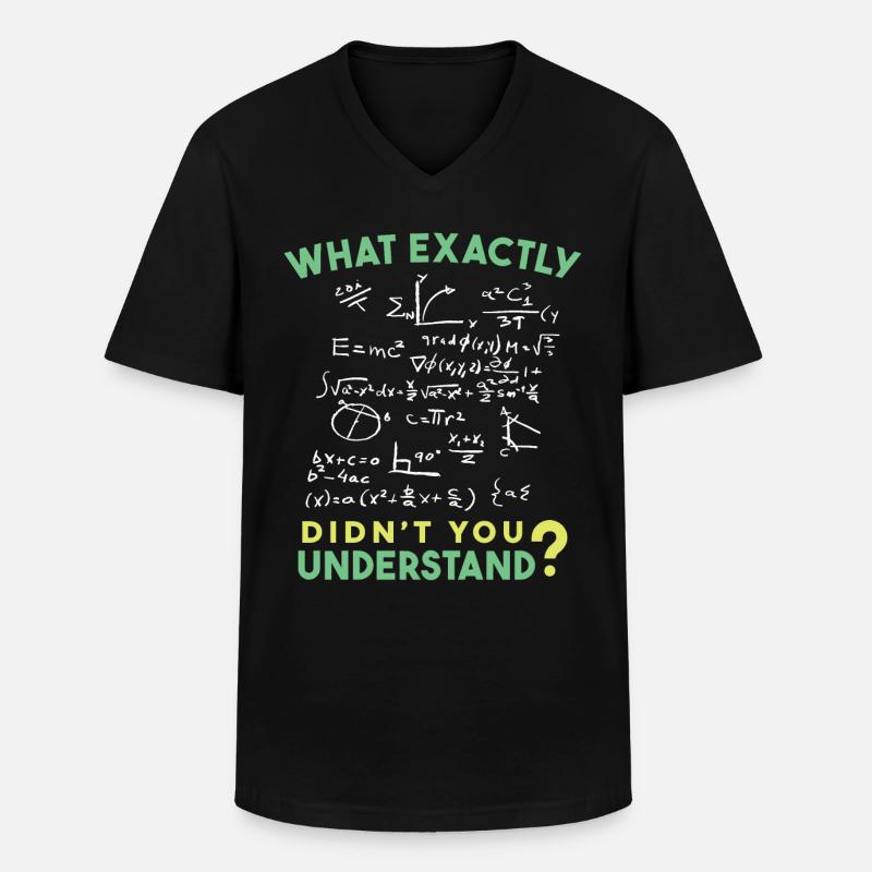 Physik Mathe Formel Scherz - Männer-T-Shirt mit V-Ausschnitt - Schwarz
