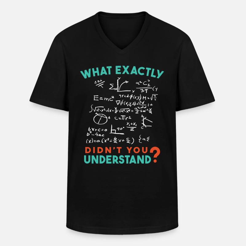 Physik Mathe Formel Scherz - Männer-T-Shirt mit V-Ausschnitt - Schwarz