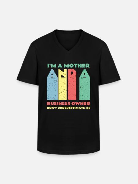 Entrepreneur Motivation Small Business - Men's V-Neck T-Shirt - black