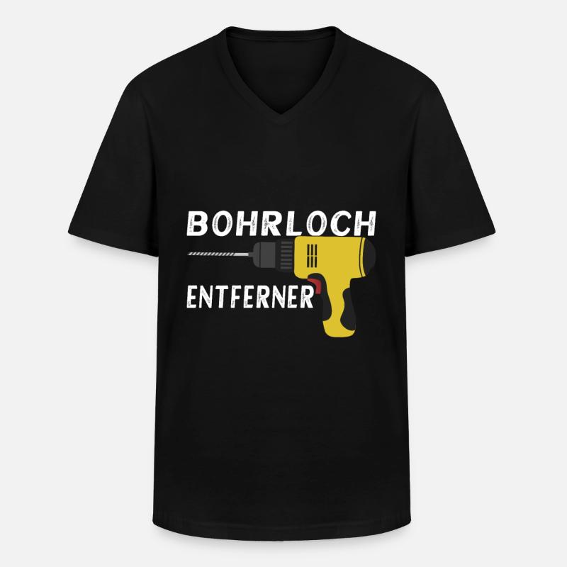 Handwerker Hobbyhandwerker - Männer-T-Shirt mit V-Ausschnitt - Schwarz