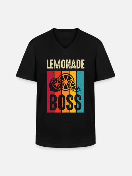 Lemonade Boss Juice Stand - Men's V-Neck T-Shirt - black