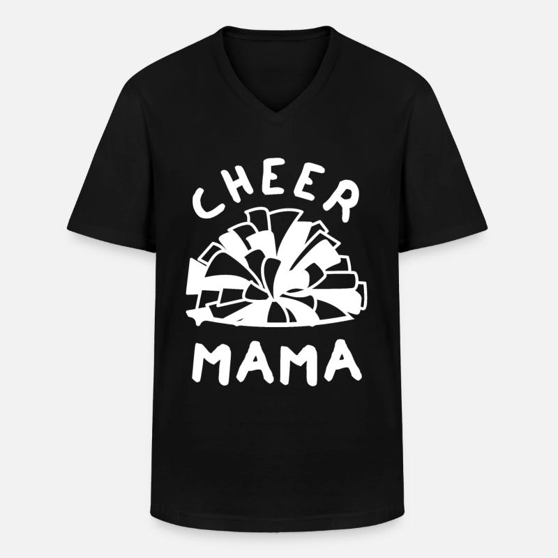 Cheer Mom - Männer-T-Shirt mit V-Ausschnitt - Schwarz