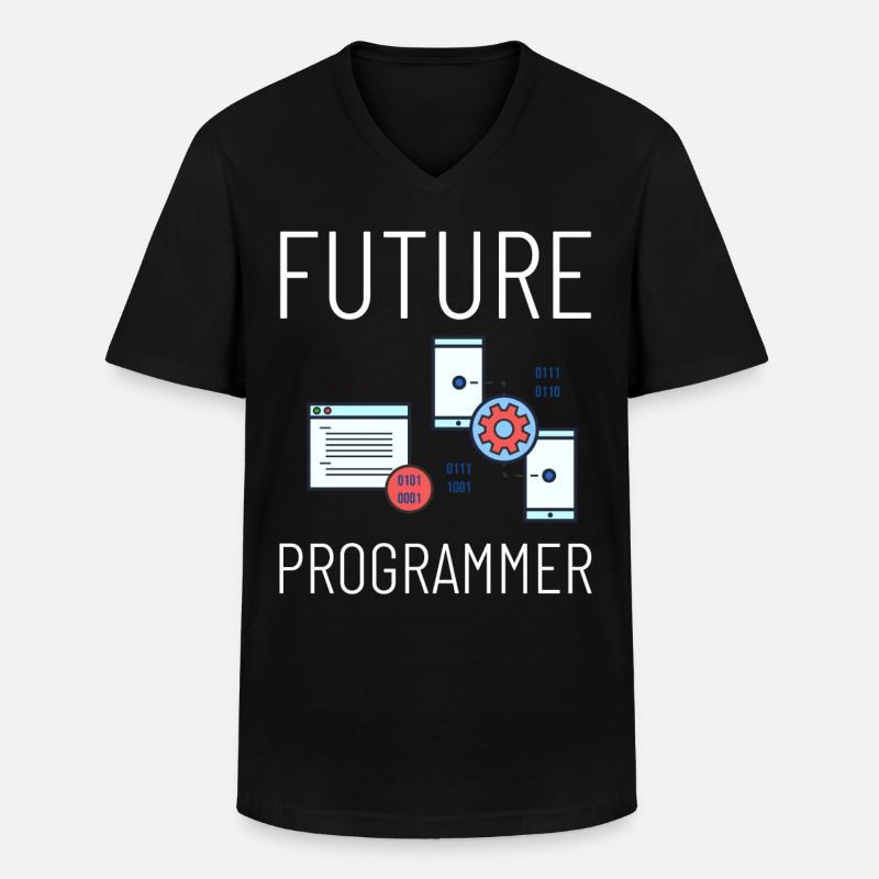 Programmierer Programmieren Computerentwickler Pc - Männer-T-Shirt mit V-Ausschnitt - Schwarz