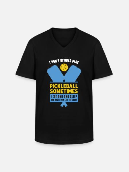 Pickleball Lovers Funny Pickleball - Men's V-Neck T-Shirt - black