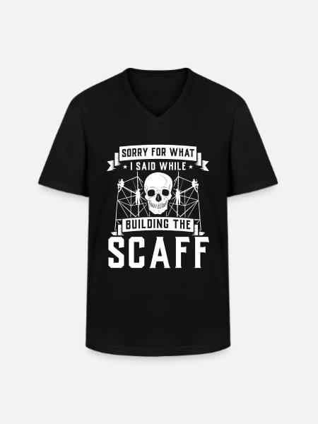 Constructeurs d’échafaudages - T-shirt col V Homme - noir