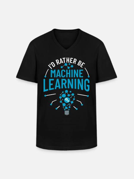 Machine Learning Artificial Intelligence AI - Men's V-Neck T-Shirt - black