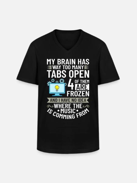 Software Development Software Developer Developer - Men's V-Neck T-Shirt - black