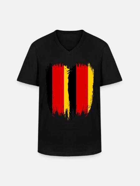 Germany Flag Germany - Men's V-Neck T-Shirt - black
