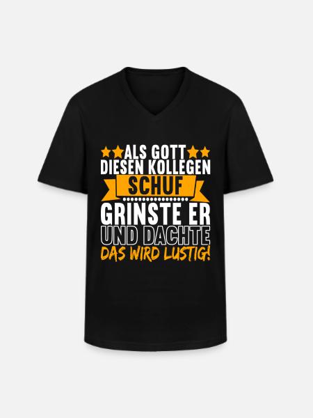 Abschiedsgeschenk Jobwechsel Kollege - Männer-T-Shirt mit V-Ausschnitt - Schwarz