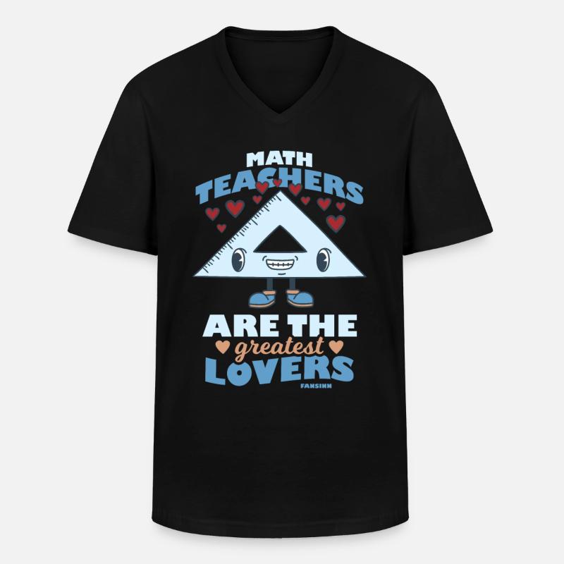 Mathematik Mathe Mathematiker Mathelehrer Geschenk - Männer-T-Shirt mit V-Ausschnitt - Schwarz
