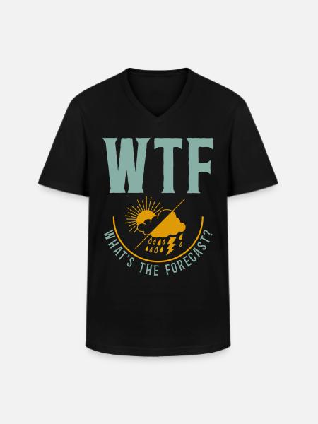 Meteorologist Weather Forecast - Men's V-Neck T-Shirt - black