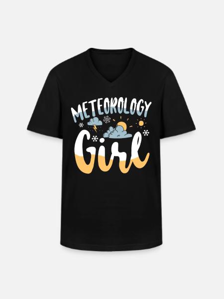 Meteorologist Weather Forecast - Men's V-Neck T-Shirt - black