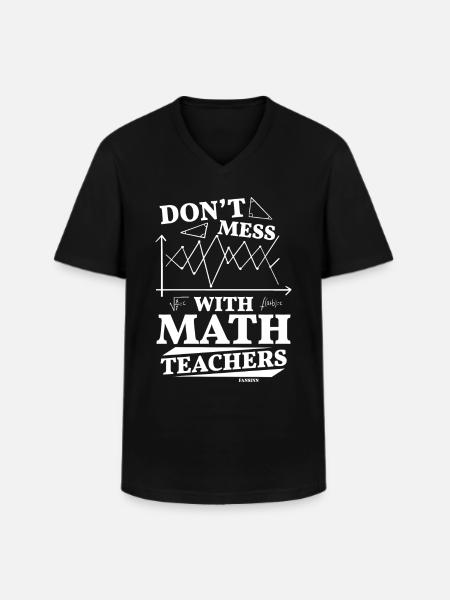 Mathematics Math Mathematician Math Teacher Gift - Men's V-Neck T-Shirt - black