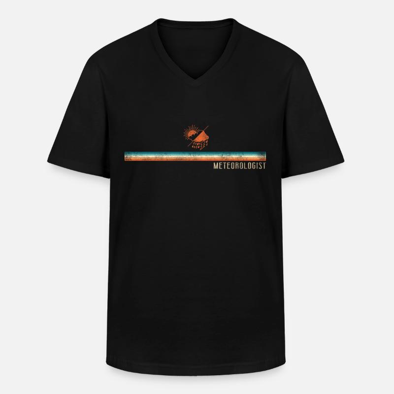 Meteorologist Weather Forecast - Männer-T-Shirt mit V-Ausschnitt - Schwarz