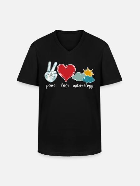 Meteorologist Weather Forecast - Men's V-Neck T-Shirt - black