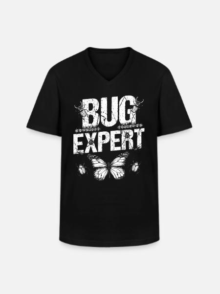 Insect Expert Entomologist Entomology Profession - Men's V-Neck T-Shirt - black